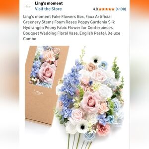 Pastel Bouquet Wedding Floral Vase